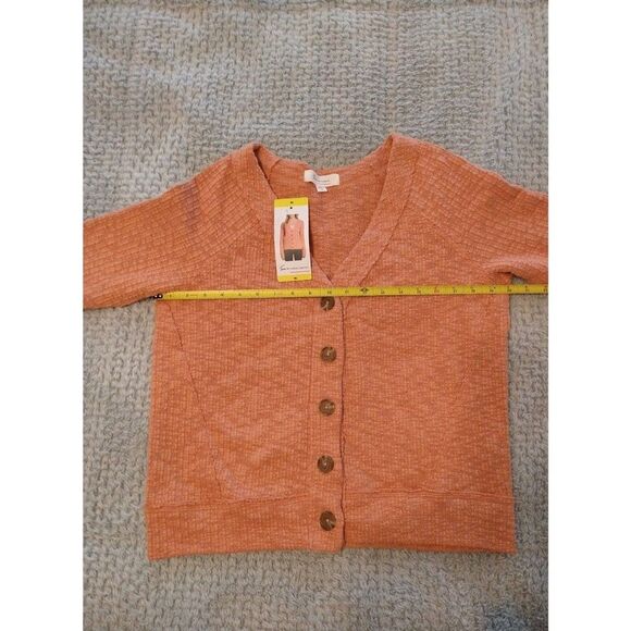 Two by Vince Camuto V neck Cardigan Nwt Sm Fall Boho Cottage Core Feminine - Picture 9 of 11